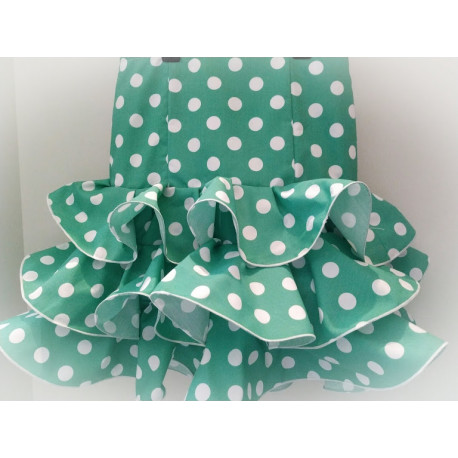 CORTA VERDE LUNAR BLANCO GRANDE - Bebé Gallardo