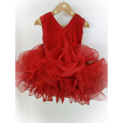 vestido flamenca flecos pompon v19.