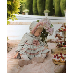 VESTIDO, BRAGUITA Y CAPOTA DOLCE PETIT 2116-VBG  INV20