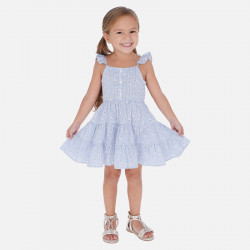 Vestido rayas margaritas  mayoral 3953 ve20