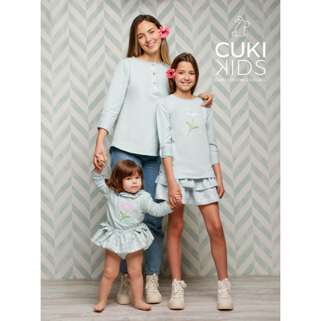 sudadera mama cukid kids flor verde