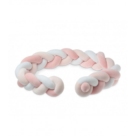TRENZA PROTECTORA PARA CUNA Y CAMA EN ROSA 1,50m KIOKIDS 3177