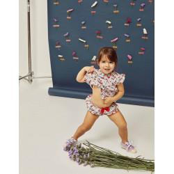 BAÑADOR CULETÍN UPF 80 NIÑA 'FLOWERS' ZIPPY 22002 VE22