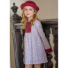 Vestido laormiga cuadros marino/burdeos inv23/24