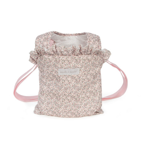 MOCHILA PORTABEBE pasito a pasito LILI FLOR ROSA 75816