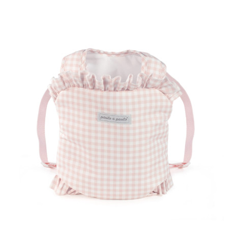 MOCHILA PORTABEBE pasito a pasito LILI FLOR ROSA 75816