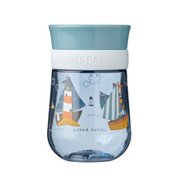 VASO DE APRENDIZAJE ANTIDERRAME 360º AZUL SAILORS MEPAL - LITTLE DUTCH