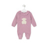 Pelele de bebé Tricot rosa 2303