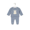 Conjunto de bebé de recién nacido Tricot azul 2302