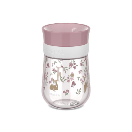 VASO ANTIDERRAME 360 MEPAL MIO FLORES Y MARIPOSAS 300 ML