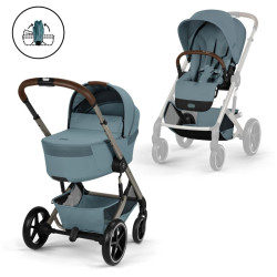COCHE BALIOS S LUX CAPAZO PEGABLE CYBEX R.STORMY BLUE